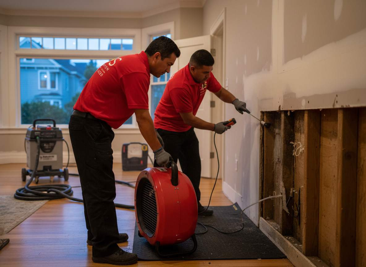 Structural drying and water damage restoration