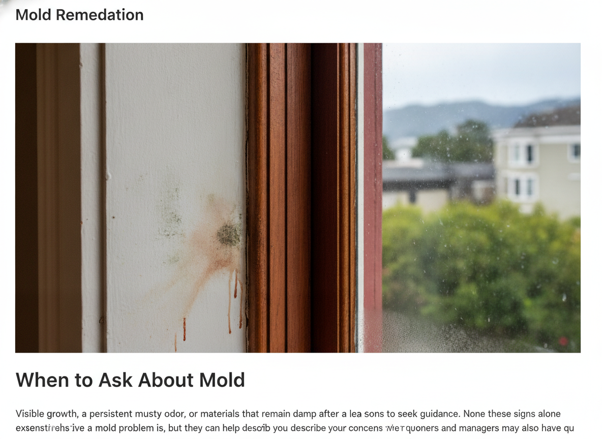 When to Ask About Mold Remediation