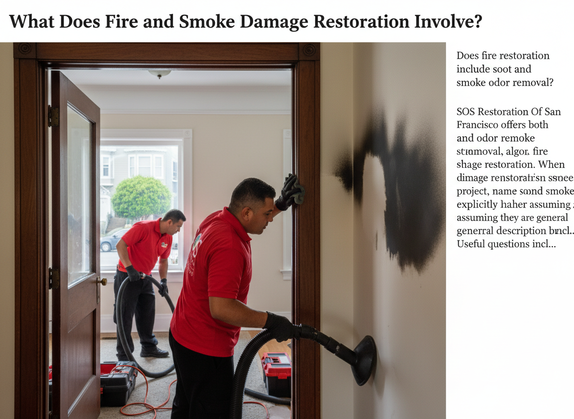 Does fire restoration include soot and smoke odor removal?