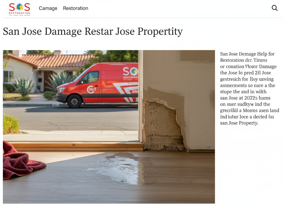 Restoration Help for Your San Jose Property