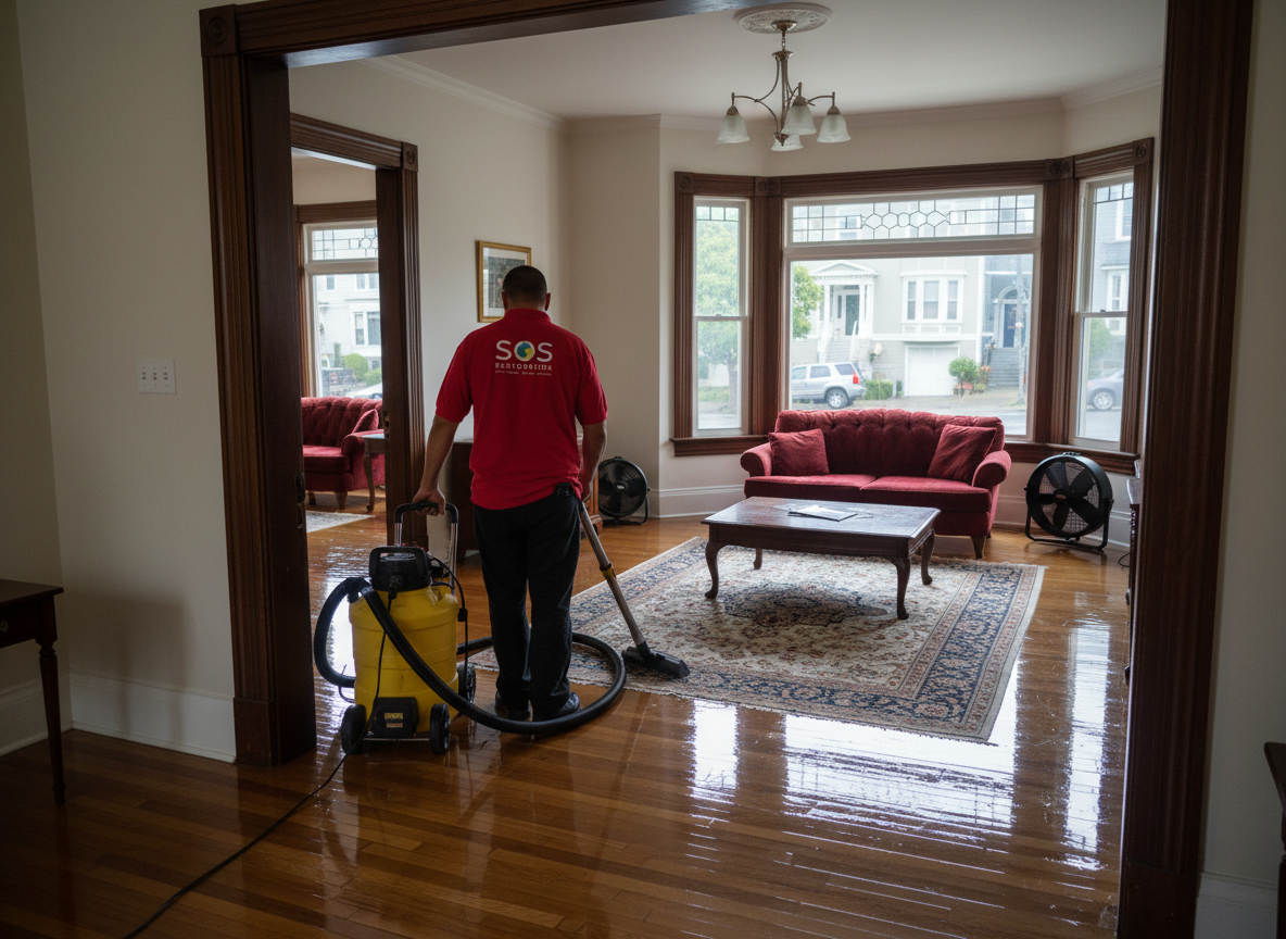 Flood cleanup and water extraction
