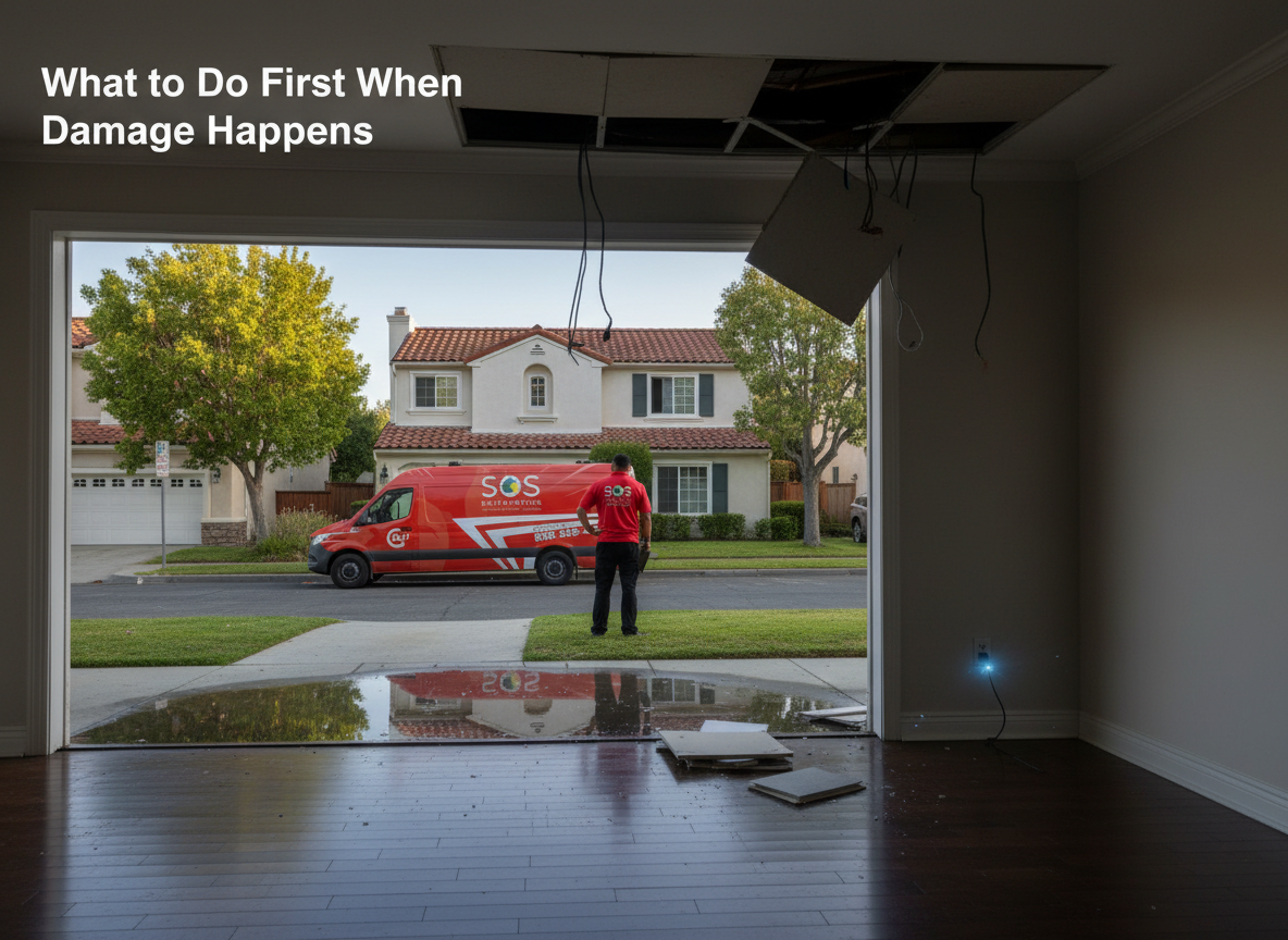 What to Do First When Damage Happens