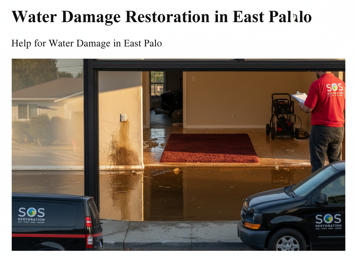 Help for Water Damage in East Palo Alto
