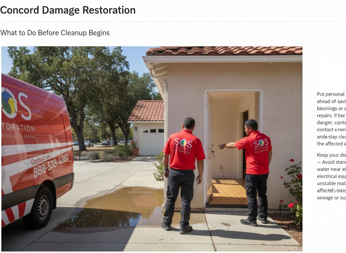 What to Do Before Cleanup Begins