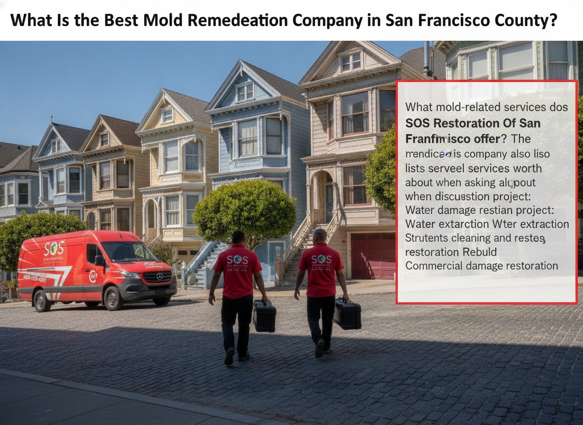 What mold-related services does SOS Restoration Of San Francisco offer?